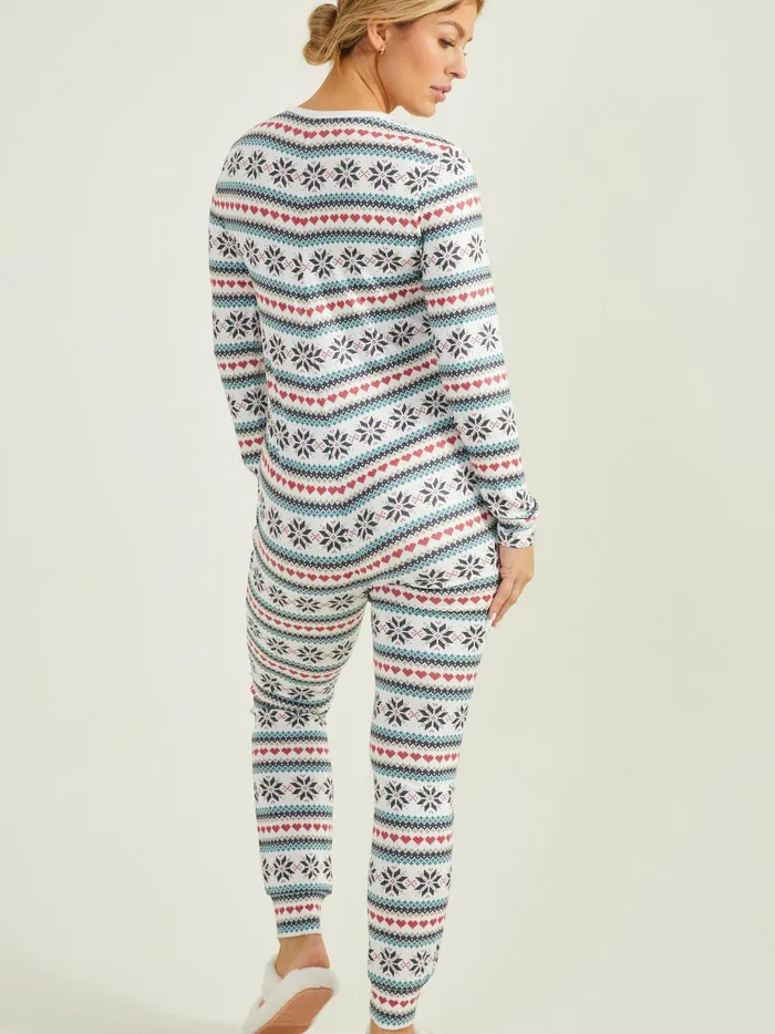 Women Rowan Snowflake Onesie Vanilla Altar039d State Sleep Lounge