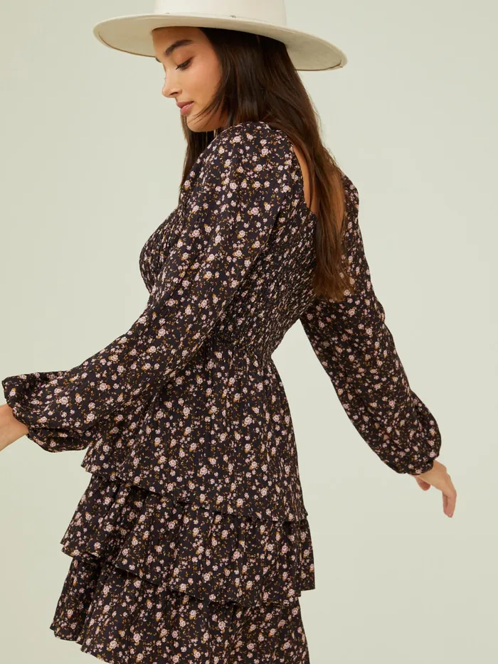 Women Ruby Floral Dress Black Altar039d State Casual