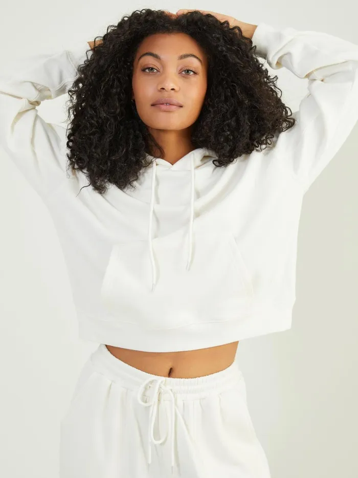 Women Rush Hour Cropped Hoodie Antiquewhite Altar039d State Activewear