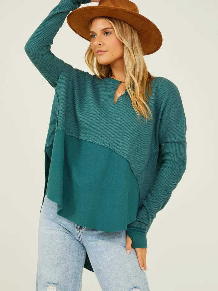Women Ruth Thermal Tunic Top Silverpine Altar039d State Blouses