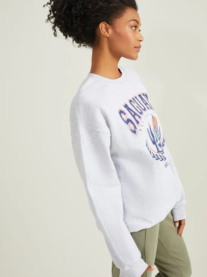 Women Saguaro National Park Graphic Sweatshirt Grey Altar039d State Activewear