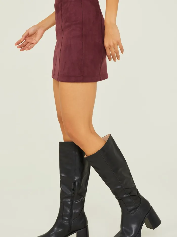 Women Samantha Suede Seam Skirt Darkcherry Altar039d State Skirts Skorts