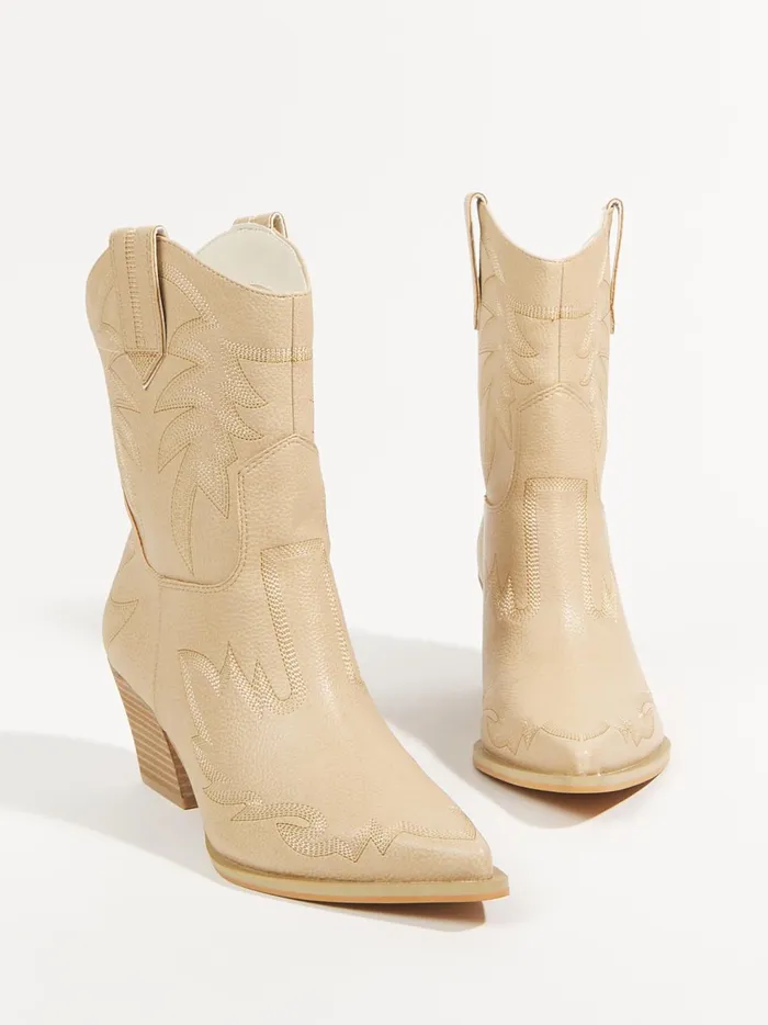 Women Scarlett Western Boots Taupe Altar039d State Boots Booties