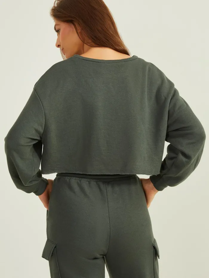 Women Settle In Cropped Top Olive Altar039d State Activewear