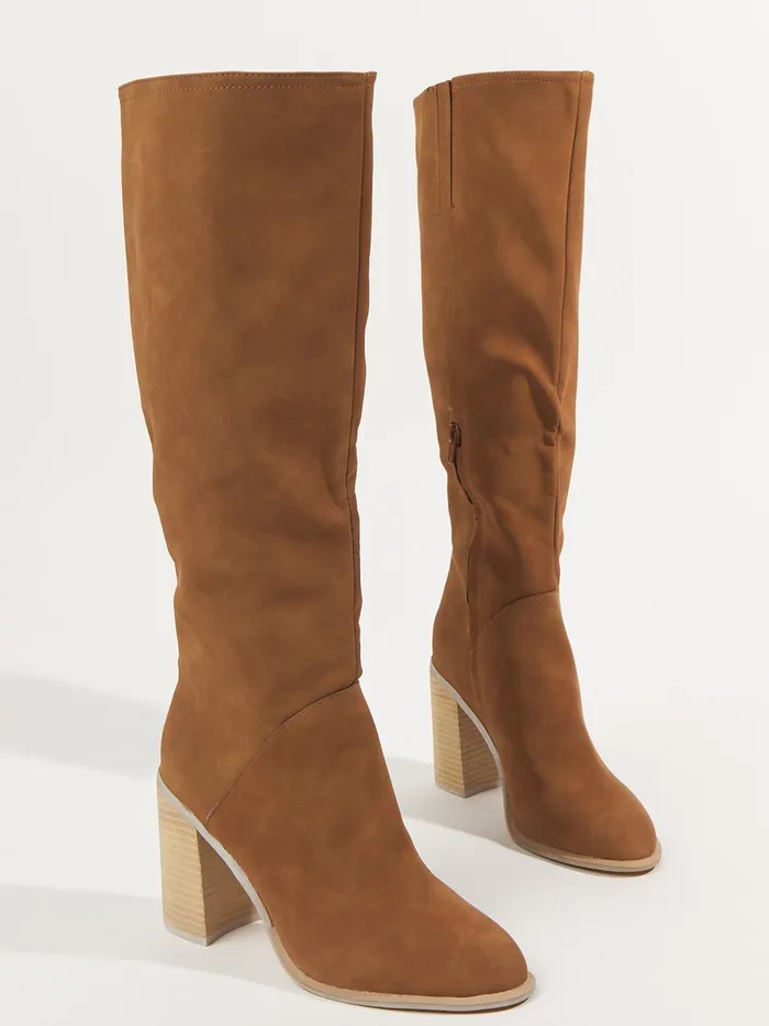 Women Shiloh Suede Tall Boots Brown Altar039d State Boots Booties