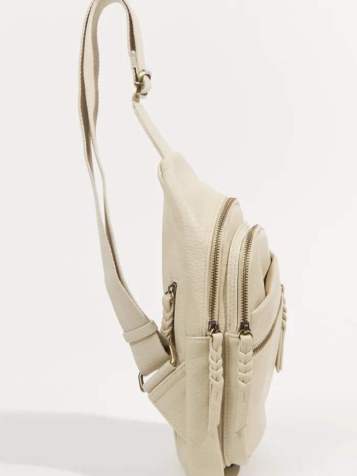 Women Side Zip Sling Bag Almond Altar039d State Handbags