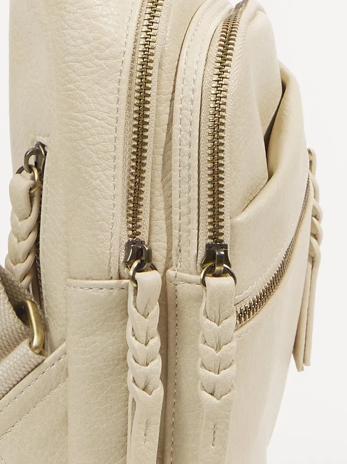 Women Side Zip Sling Bag Almond Altar039d State Handbags