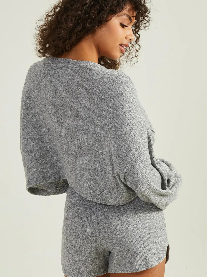 Women Sofie Cropped Lounge Top Heathergray Altar039d State Sleep Lounge