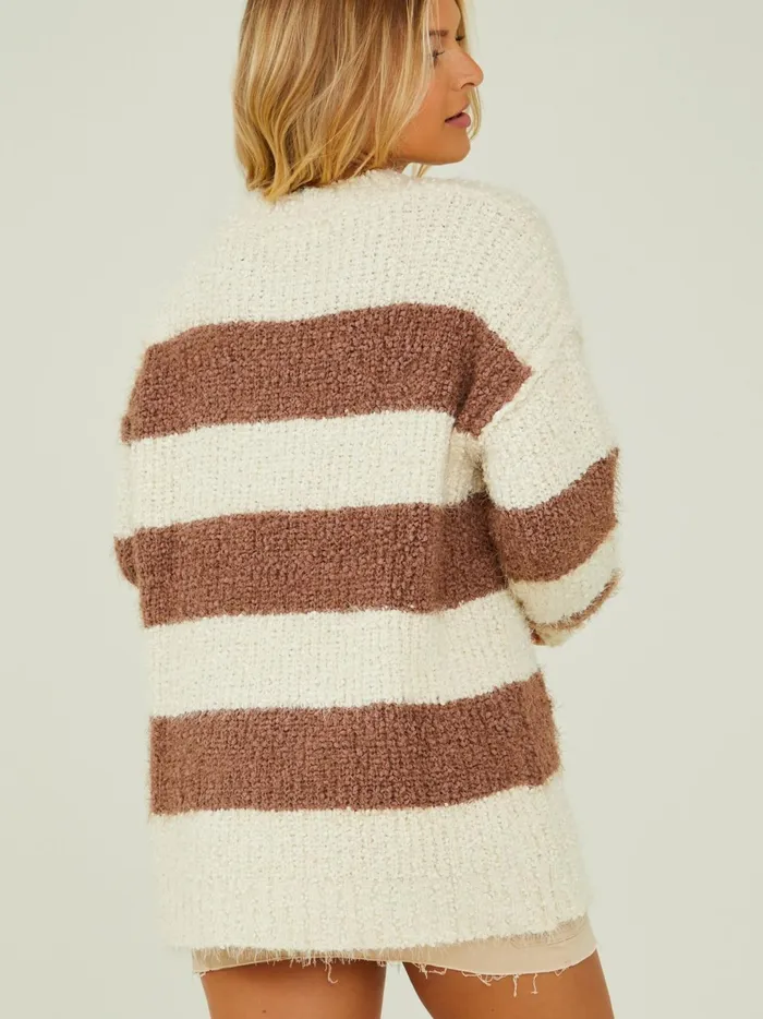 Women Solar Eyelash Tunic Sweater Ivorymocha Altar039d State Sweaters