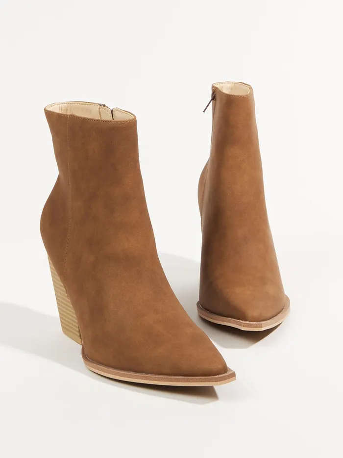 Women Sonia Suede Booties Caramel Altar039d State Boots Booties
