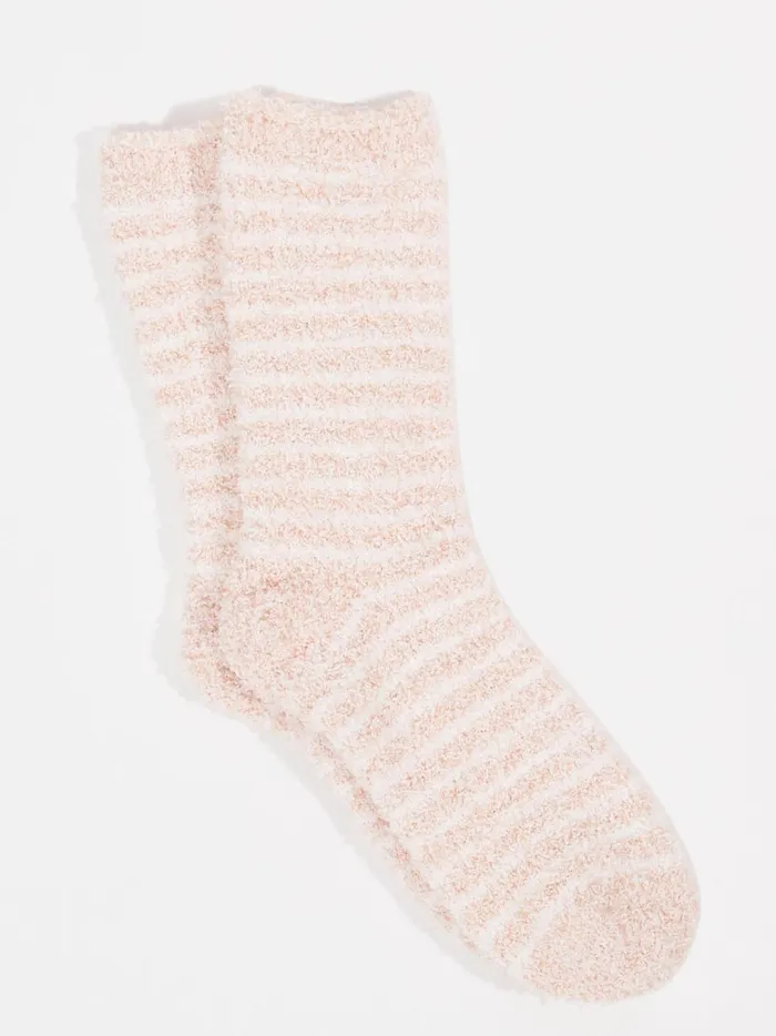 Women Striped Cozy Socks Blush Altar039d State Socks