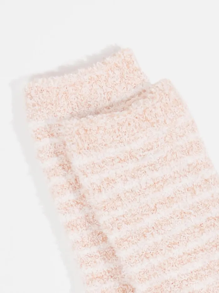 Women Striped Cozy Socks Blush Altar039d State Socks