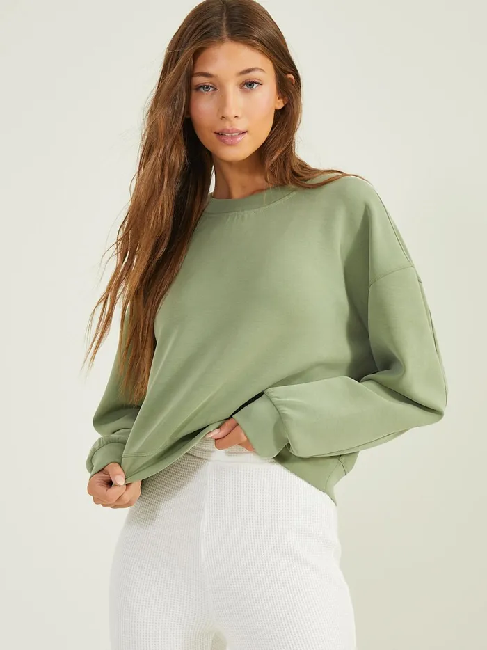 Women Supersoft Sweatshirt Olive Altar039d State Activewear
