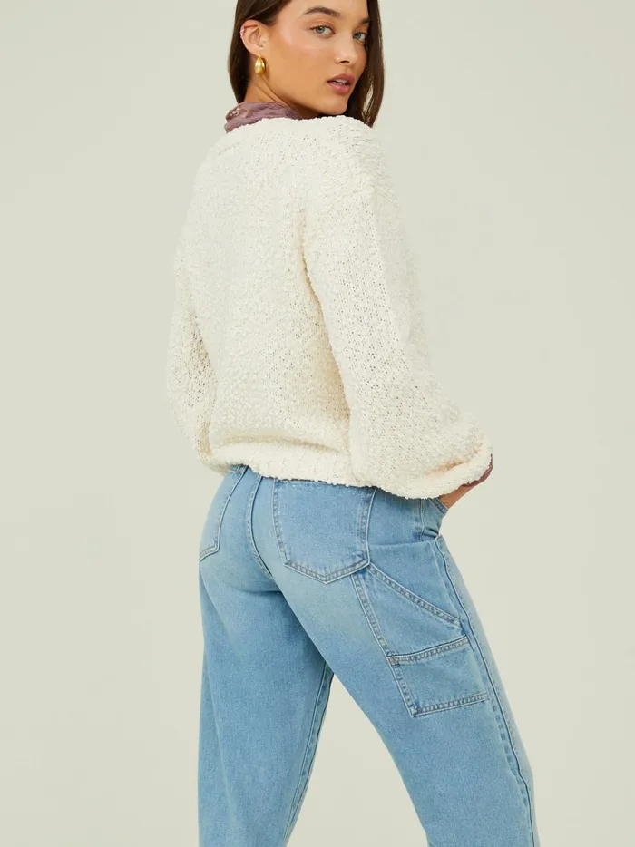 Women Sydney Popcorn Pullover Cream Altar039d State Sweaters
