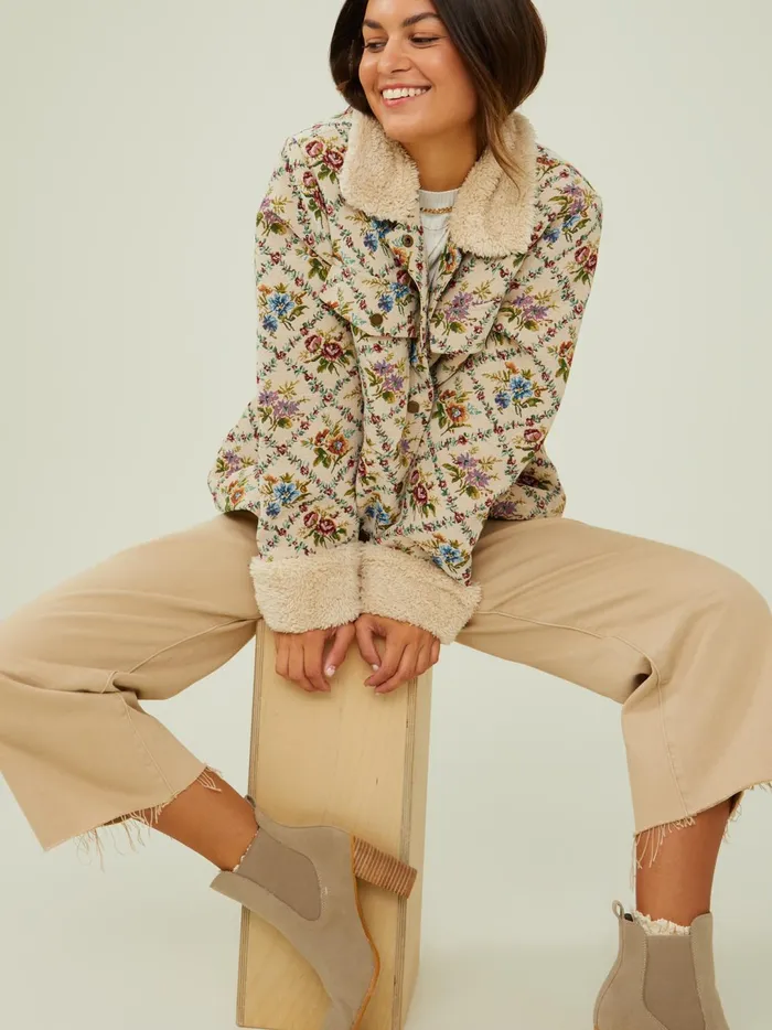 Women Tanya Tapestry Jacket Cream Altar039d State Jackets