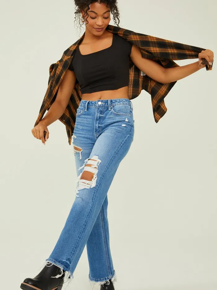 Women Tessa Straight Leg Jeans Mediumwash Altar039d State Jeans