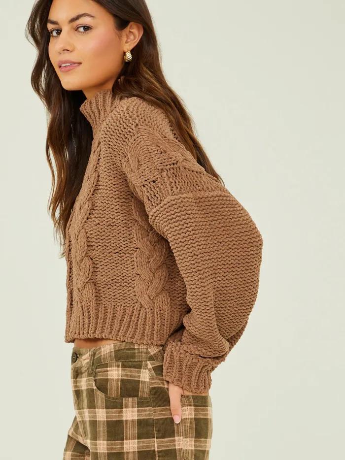 Women Trinity Chenille Turtleneck Sweater Sinopiafresco Altar039d State Sweaters
