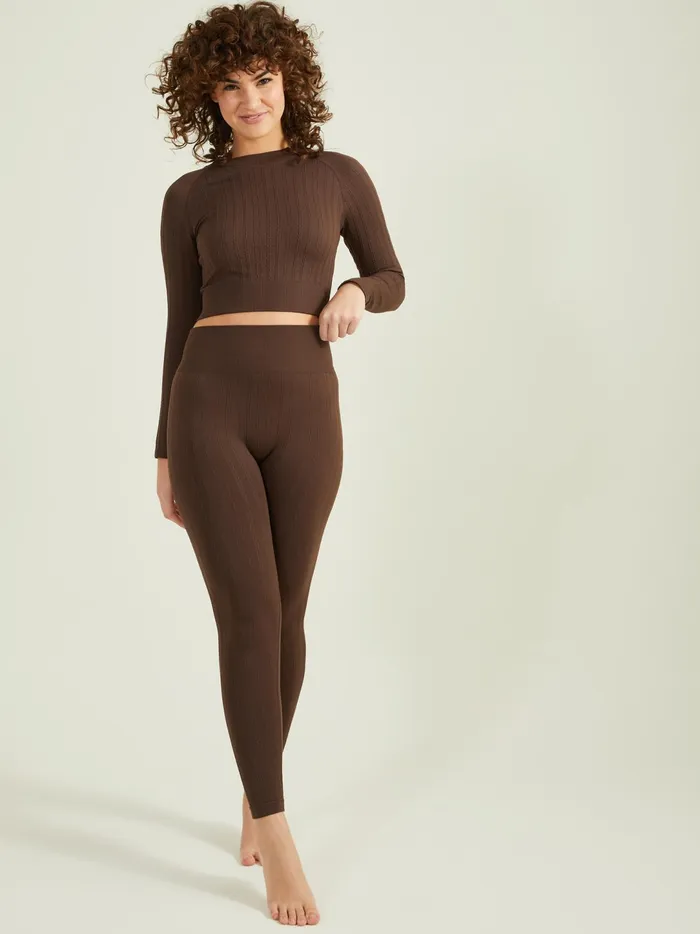 Women Twist And Shout Leggings Chocolate Altar039d State Activewear