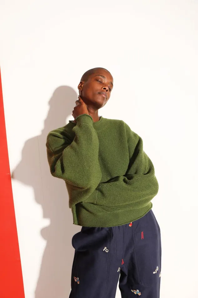 Women Vernon Knit Grass LF Markey Knitwear
