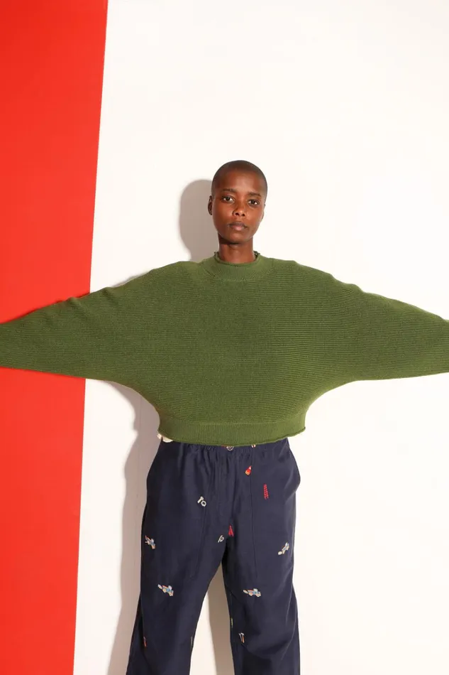 Women Vernon Knit Grass LF Markey Knitwear