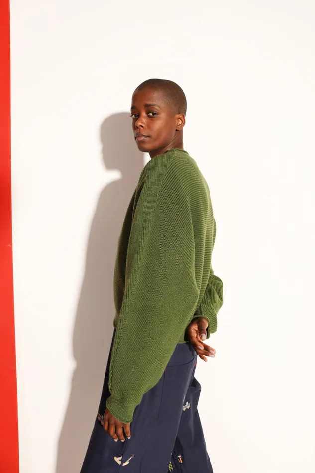 Women Vernon Knit Grass LF Markey Knitwear