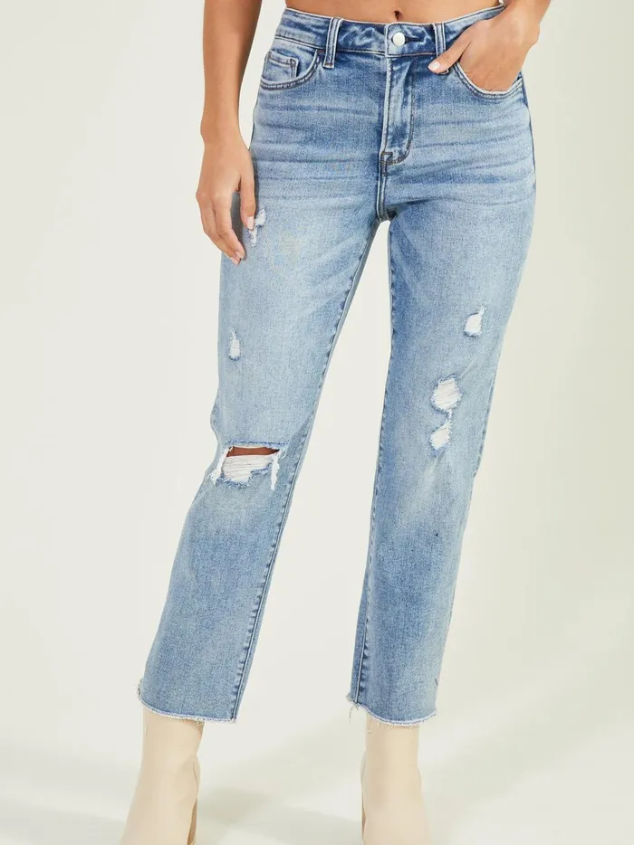 Women Victoria Straight Leg Jeans Mediumwash Altar039d State Jeans