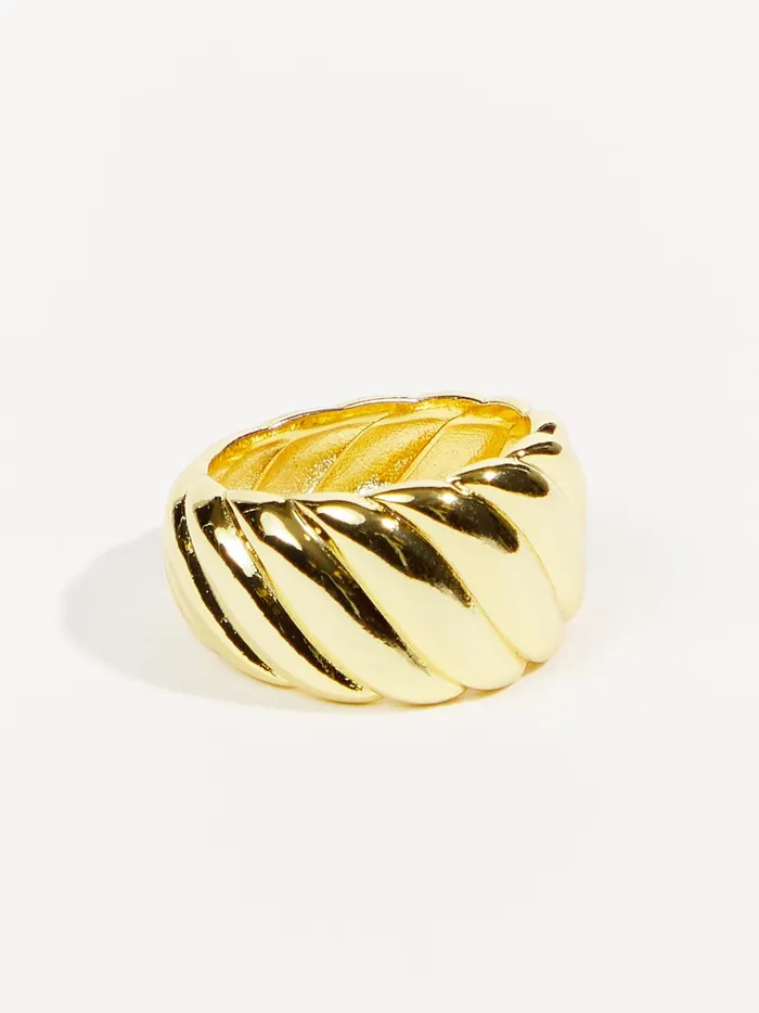 Women Wave Textured Ring Gold Altar039d State Jewelry