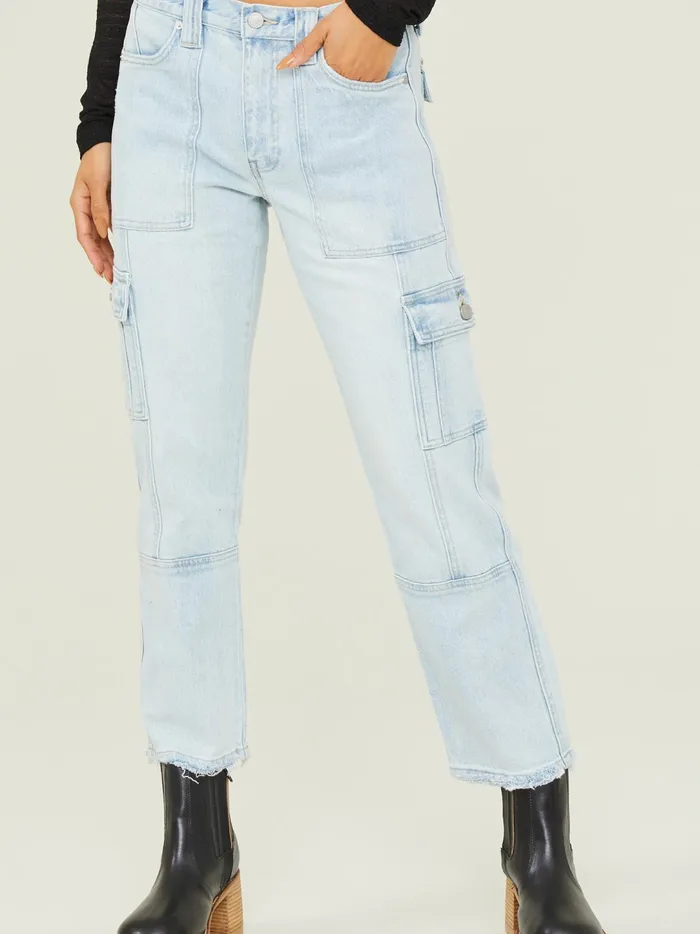 Women Waverly Slim Cargo Jeans Lightwash Altar039d State Skinny Jeans