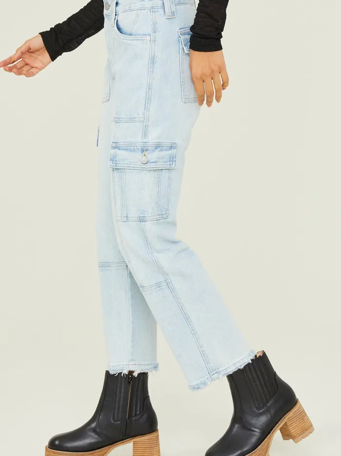 Women Waverly Slim Cargo Jeans Lightwash Altar039d State Skinny Jeans