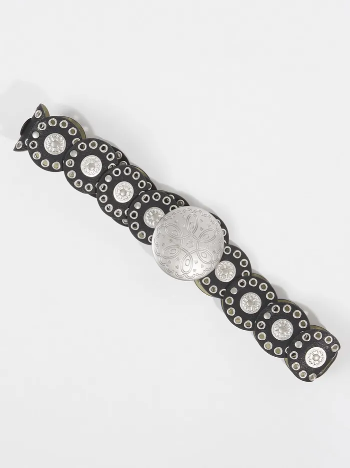 Women Western Cut Out Coin Buckle Belt Black Altar039d State Belts