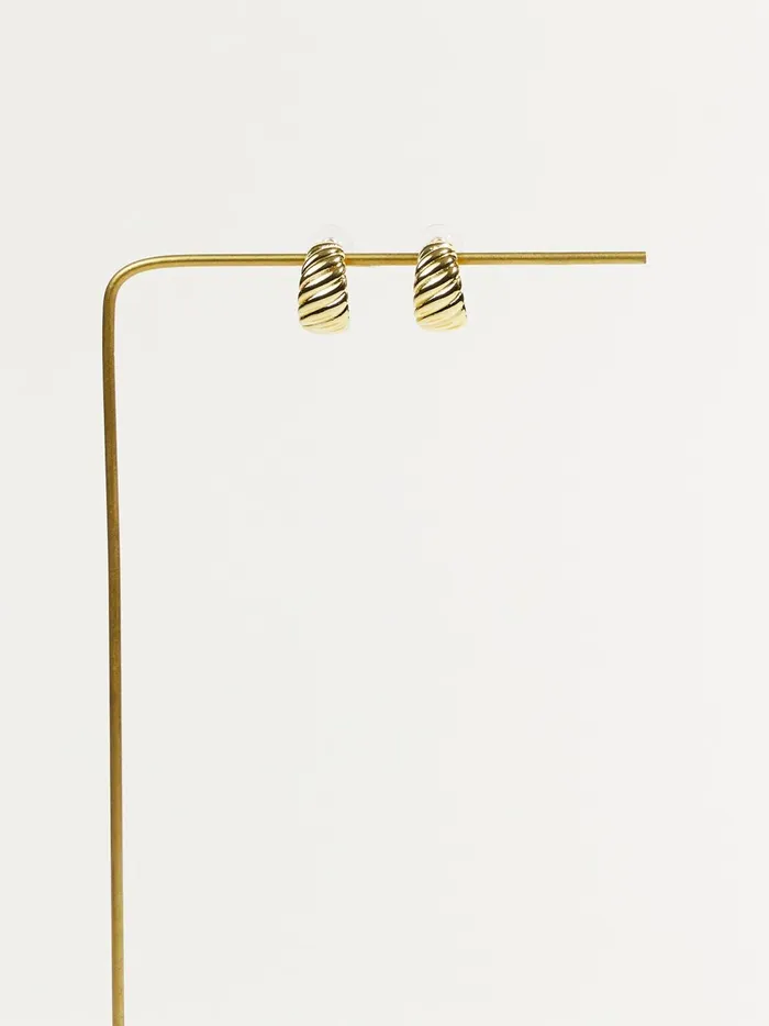 Women Wide Twist Hoop Earrings Gold Altar039d State Jewelry