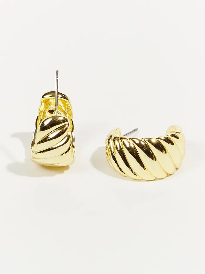 Women Wide Twist Hoop Earrings Gold Altar039d State Jewelry