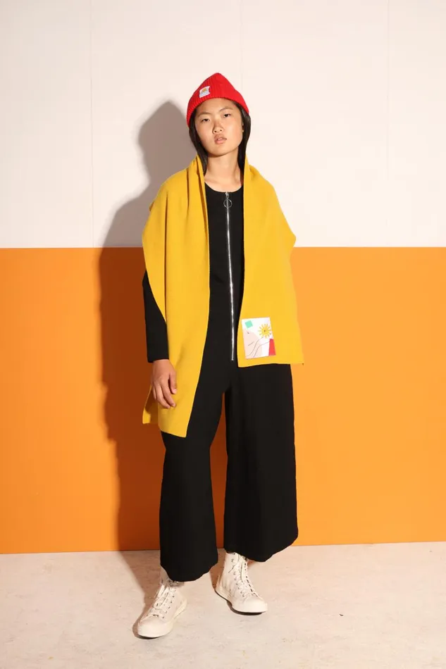 Women Wool Knitted Scarf LF Markey Scarves