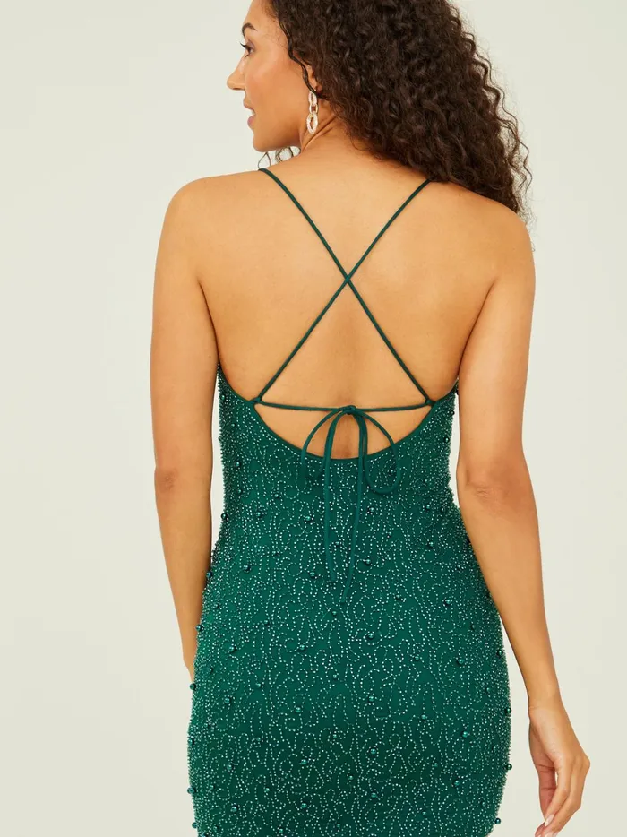 Women Zowie Beaded Mini Dress Hunter Altar039d State Special Occasion