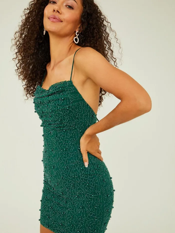 Women Zowie Beaded Mini Dress Hunter Altar039d State Special Occasion