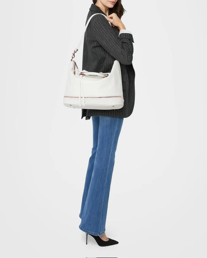 Worth It Expandable Tote Vanilla Ice With Chocolate Rose Gold Women Aimee Kestenberg Tote Bags