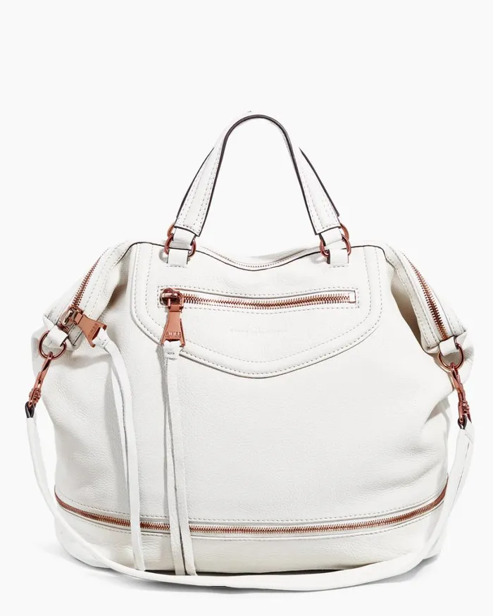 Worth It Expandable Tote Vanilla Ice With Chocolate Rose Gold Women Aimee Kestenberg Tote Bags