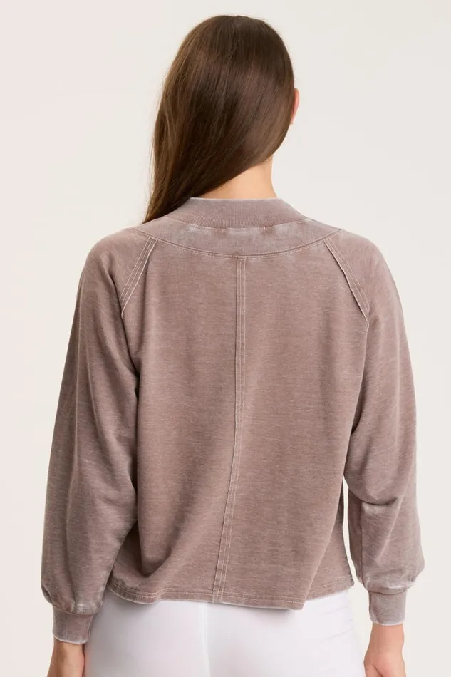 Xenith Pullover Pecan Burnout Clothing XCVI Sweatshirts