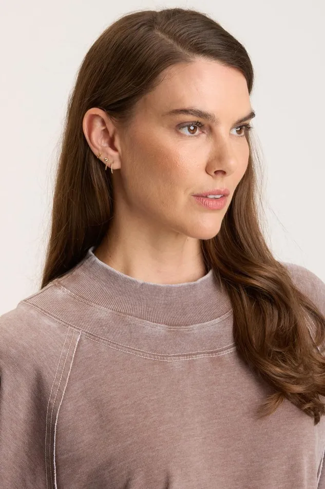 Xenith Pullover Pecan Burnout Clothing XCVI Sweatshirts