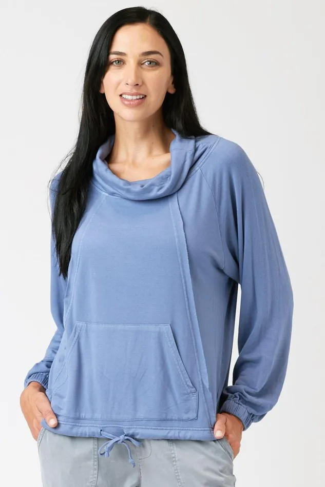 York Sweatshirt Light Cornflower Clothing XCVI Sweatshirts