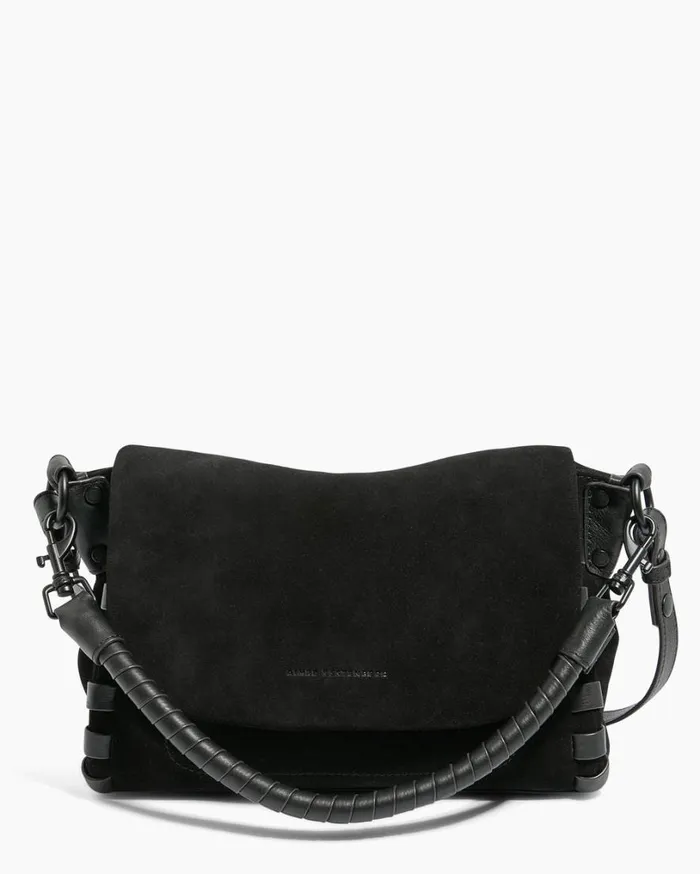 Zen Convertible Crossbody Black Suede Women Aimee Kestenberg Crossbody Bags