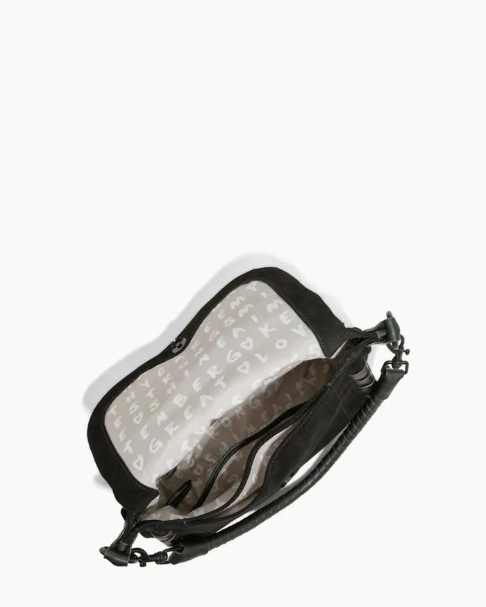 Zen Convertible Crossbody Black Suede Women Aimee Kestenberg Crossbody Bags
