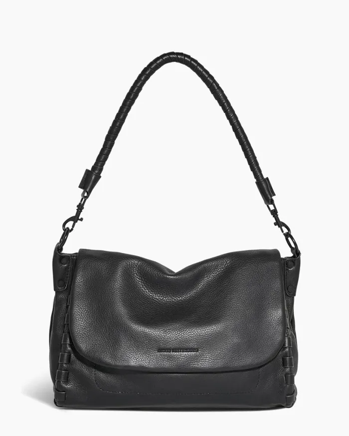 Zen Convertible Shoulder Black With Shiny Black Women Aimee Kestenberg Shoulder Bags