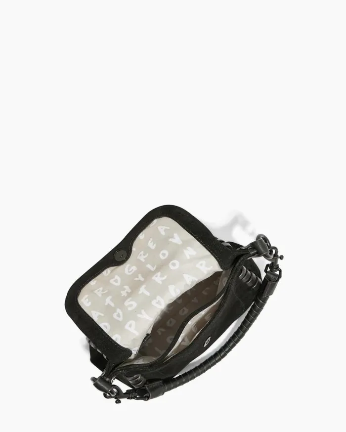 Zen Mini Crossbody Black Suede Women Aimee Kestenberg Crossbody Bags