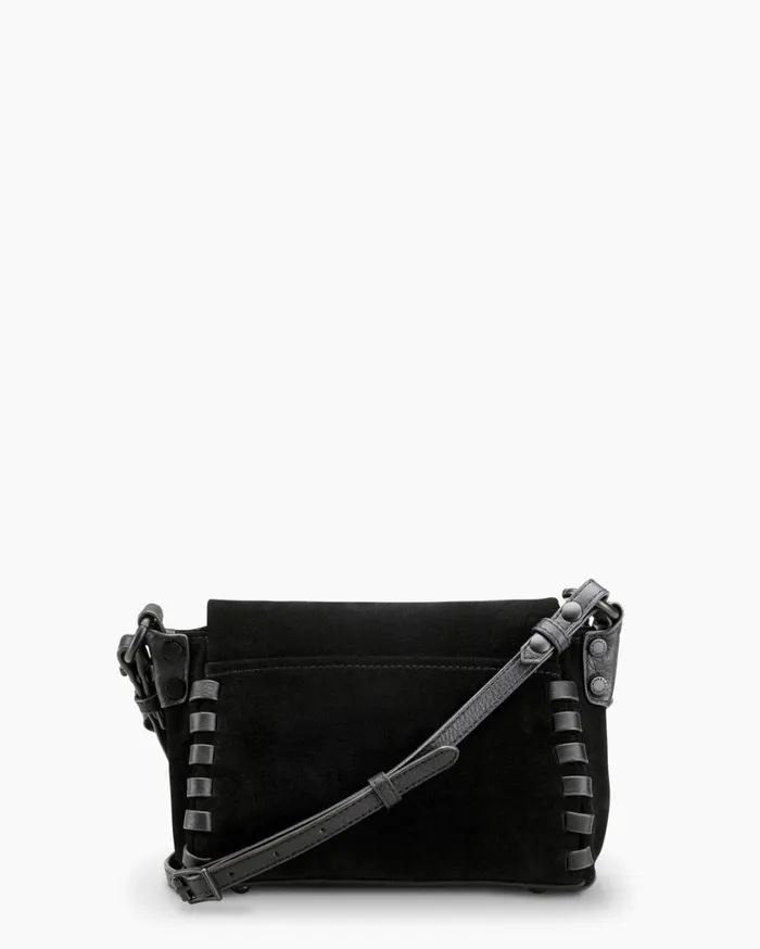 Zen Mini Crossbody Black Suede Women Aimee Kestenberg Crossbody Bags