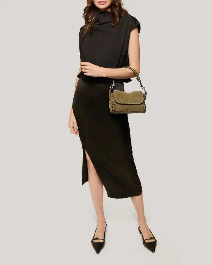 Zen Mini Crossbody Kelp Suede Women Aimee Kestenberg Crossbody Bags
