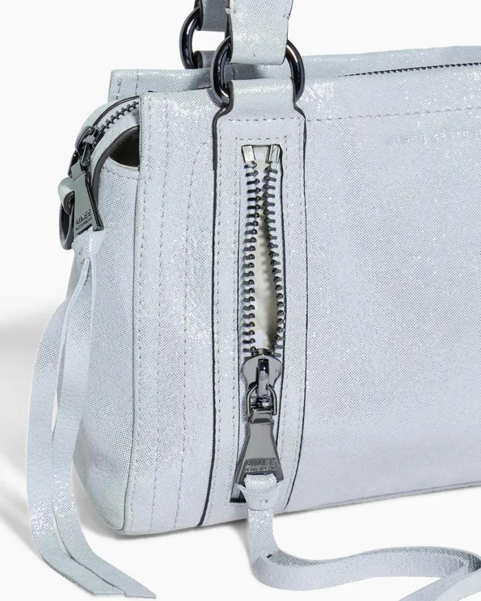Zip Me Up Novelty Mini Satchel Mystic Metallic Blue Women Aimee Kestenberg Satchels