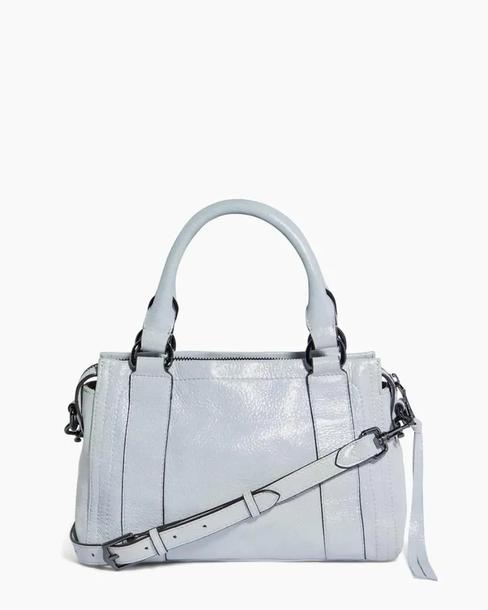 Zip Me Up Novelty Mini Satchel Mystic Metallic Blue Women Aimee Kestenberg Satchels