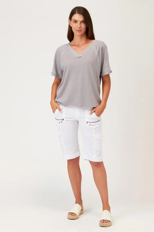 Zola Bermuda Short White Clothing XCVI Shorts